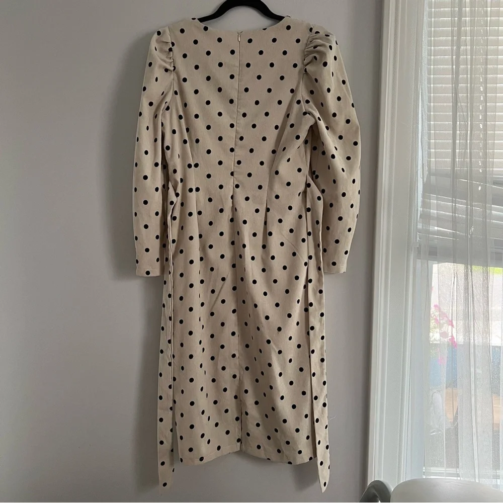 Long Sleeve Polka Dot Dress - Picture 4 of 6